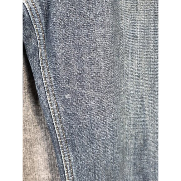 Carhartt Jeans Mens 33x30 Blue Relaxed Fit Fleece Lined Workwear Distressed - Picture 3 of 13